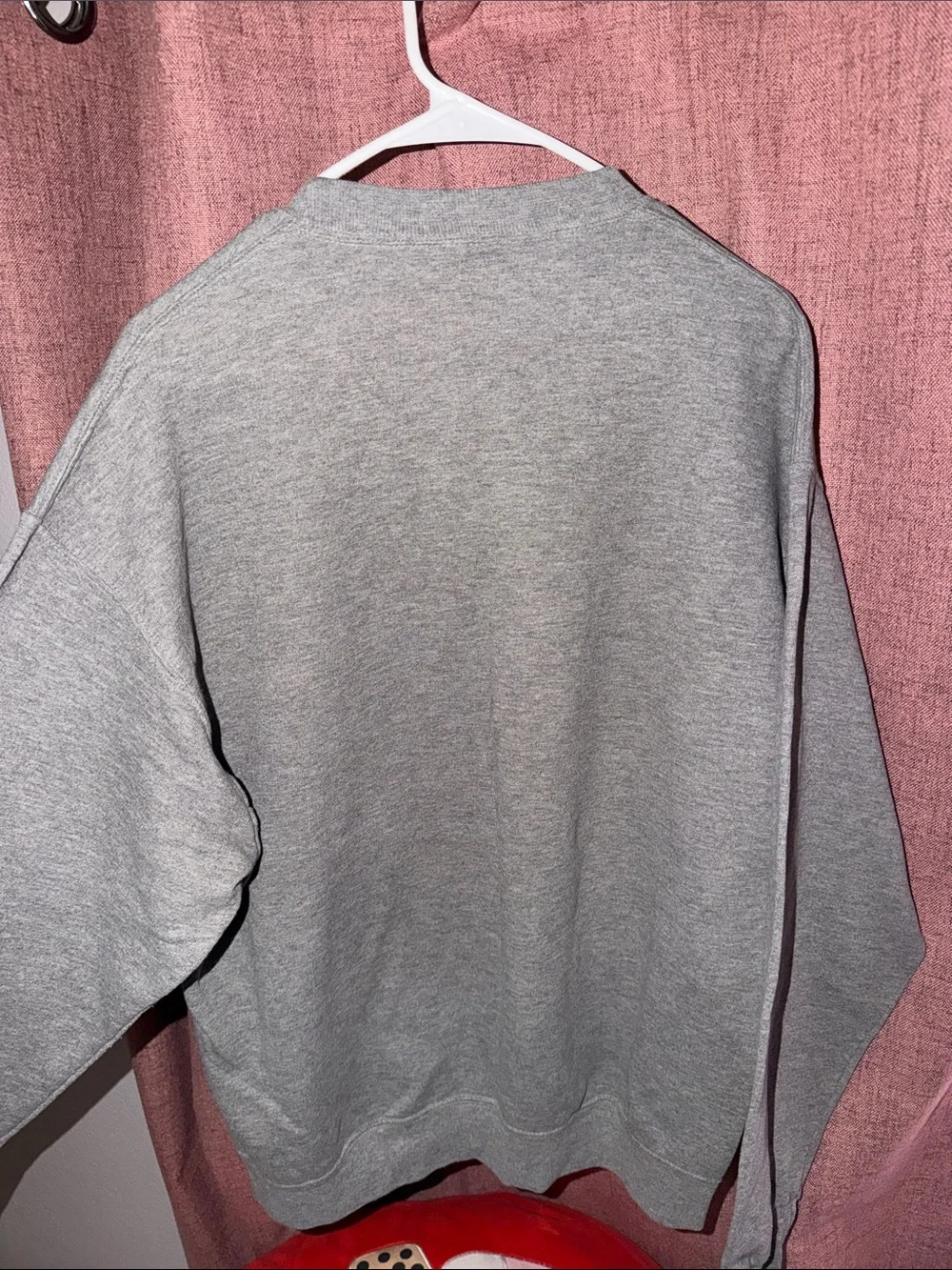 Gray Men's Crewneck Sweatshirt with Deer Graphic